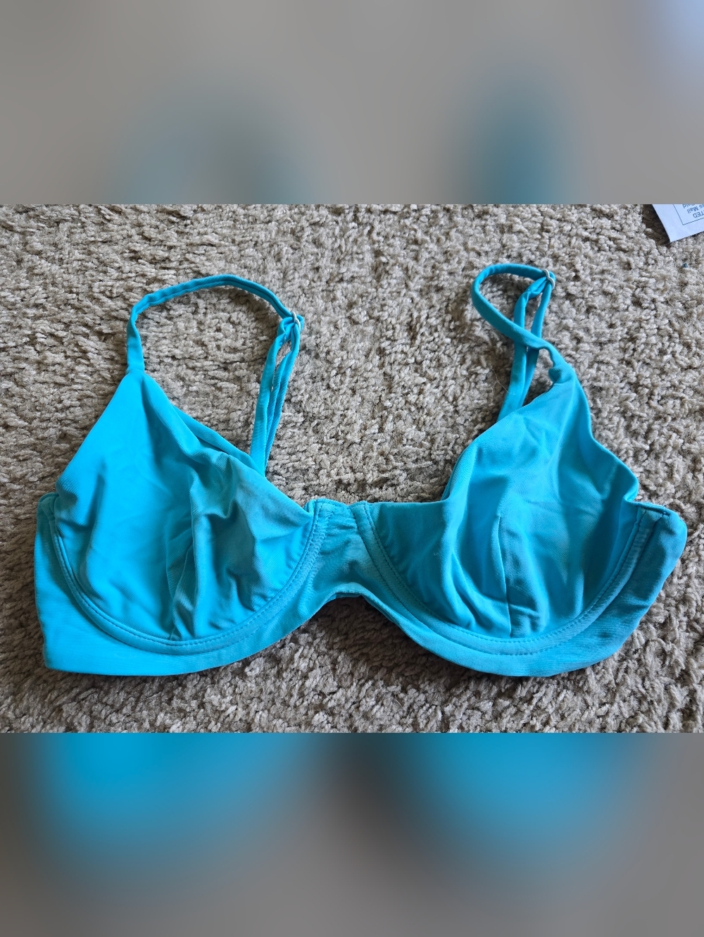 Blackbough Turquoise Blue Underwire Bikini Top